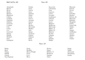 SB 516 House votes