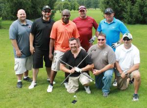 Two teams from Parnall at the 2016 Crisis Fund Golf Outing