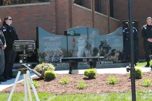 The Fallen Officers Memorial was dedicated May 7, 2017. 