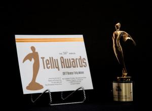 Telly award certificate issued to MCO Legal Director Jeff Foldie.