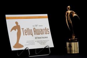 Telly award certificate issued to MCO Member Engagement Associate Olivia Toretta.