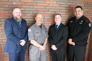 From left: ARU Investigator Stephen Cooklin, CTO Peter Formolo, CO Jeramie Mangus, and CMO Trent Myles. Not pictured: CO Thomas Goodreau, AMF. 